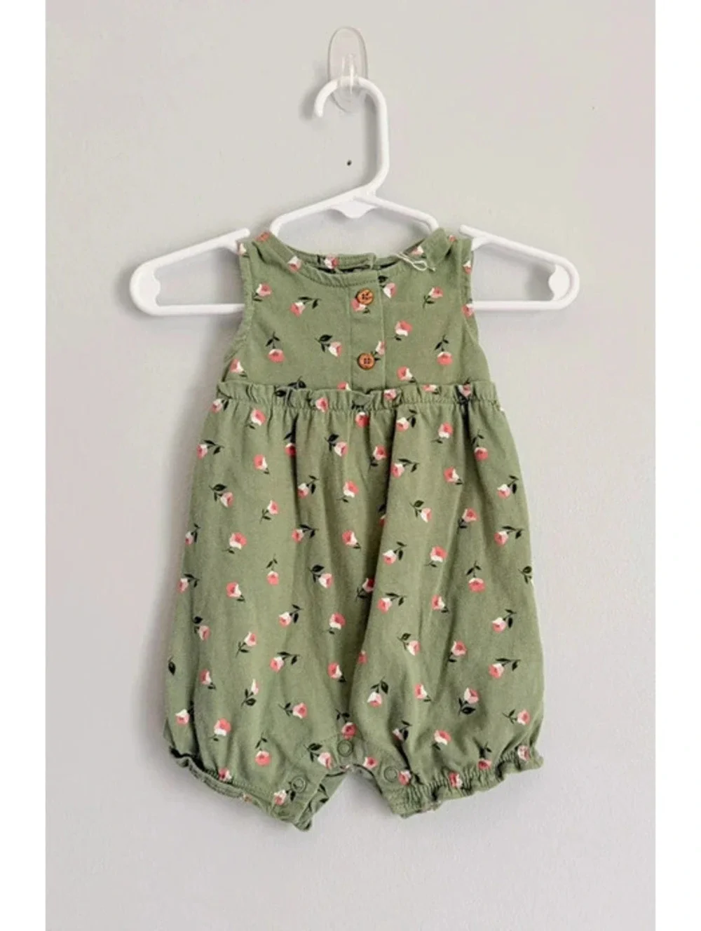 Carter’s Green Floral Romper 3M